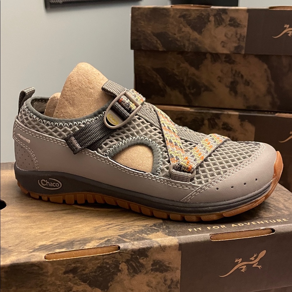 Chaco Gray Odyssey Kids Sandals
